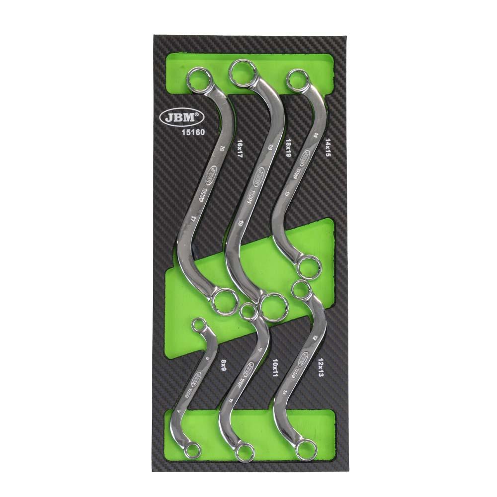 Set de 6 chei fixe în formă de S, model JBM 15160
