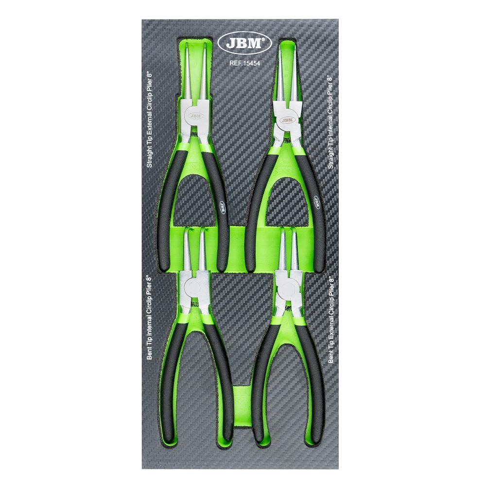 Set clești Seeger pentru inele de siguranță, 200 mm (8