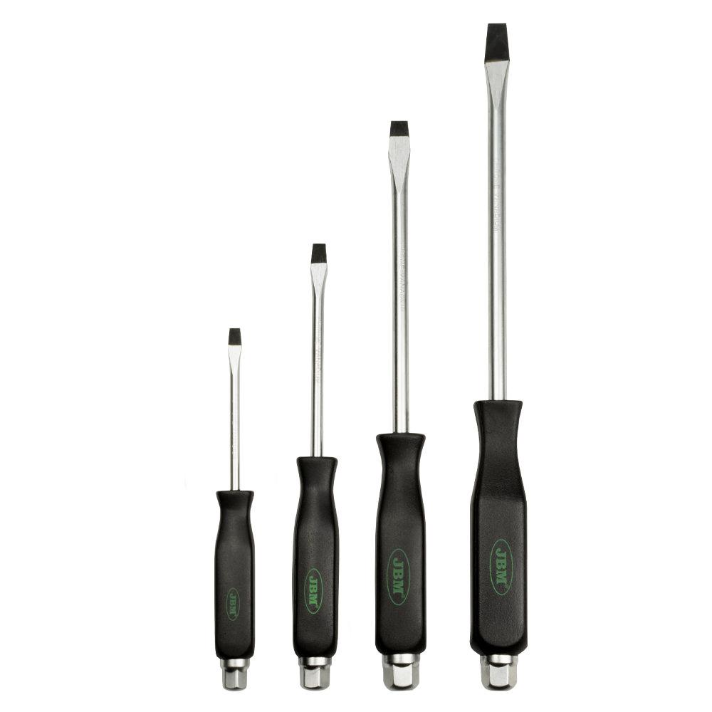 Set de 4 șurubelnițe late pentru impact JBM, model 50902