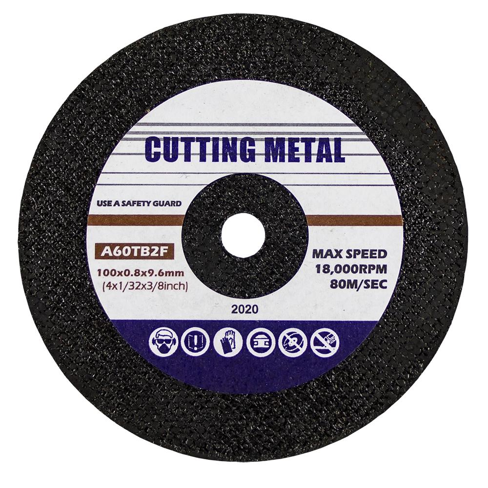 Disc de tăiere metal JBM 51385, dimensiuni 100 x 0.8 x 9.6 mm, viteză maximă 18000 rpm, compatibil cu polizorul unghiular JBM 51219