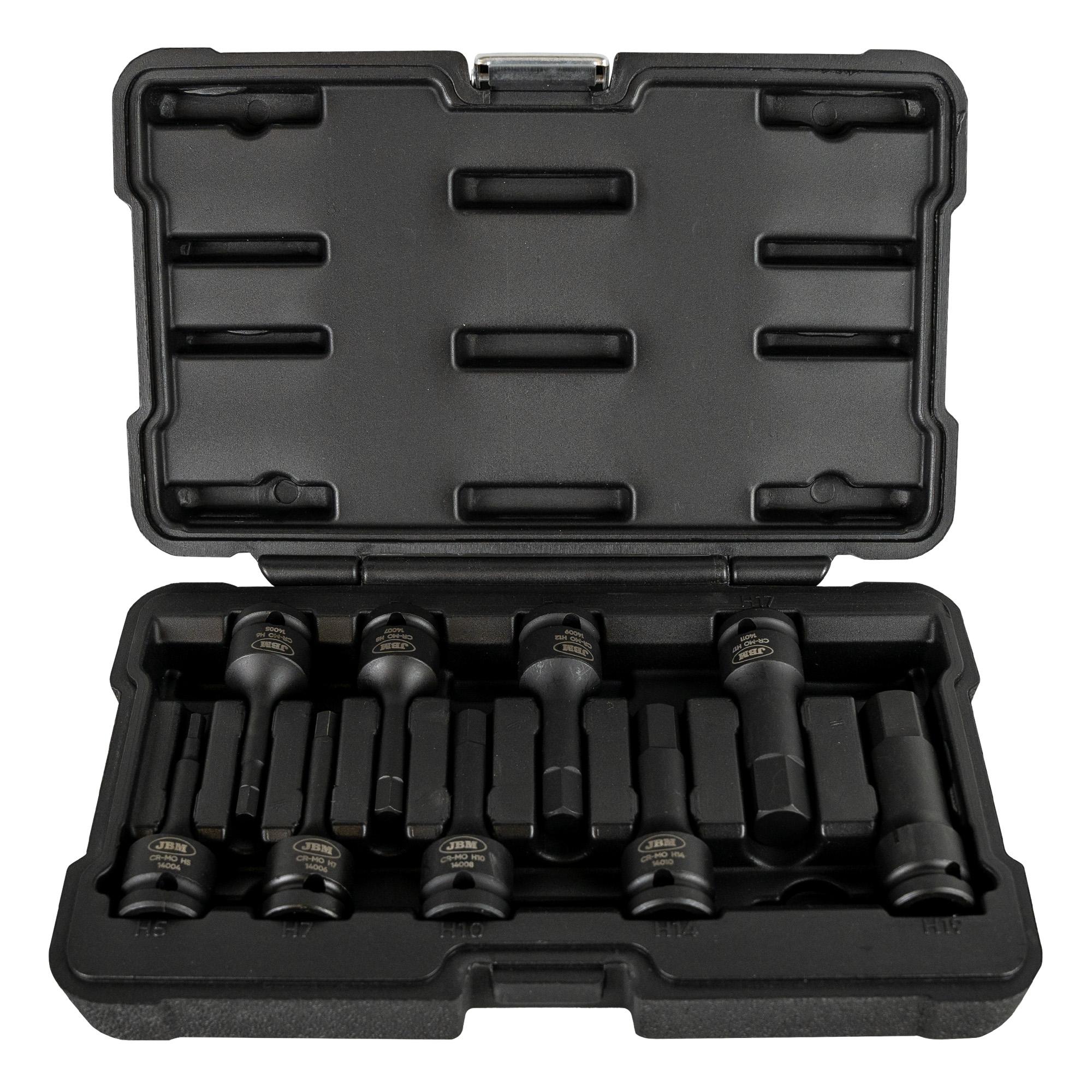 Set de 8 Chei Imbus de Impact Hexagonale Lungi 1/2
