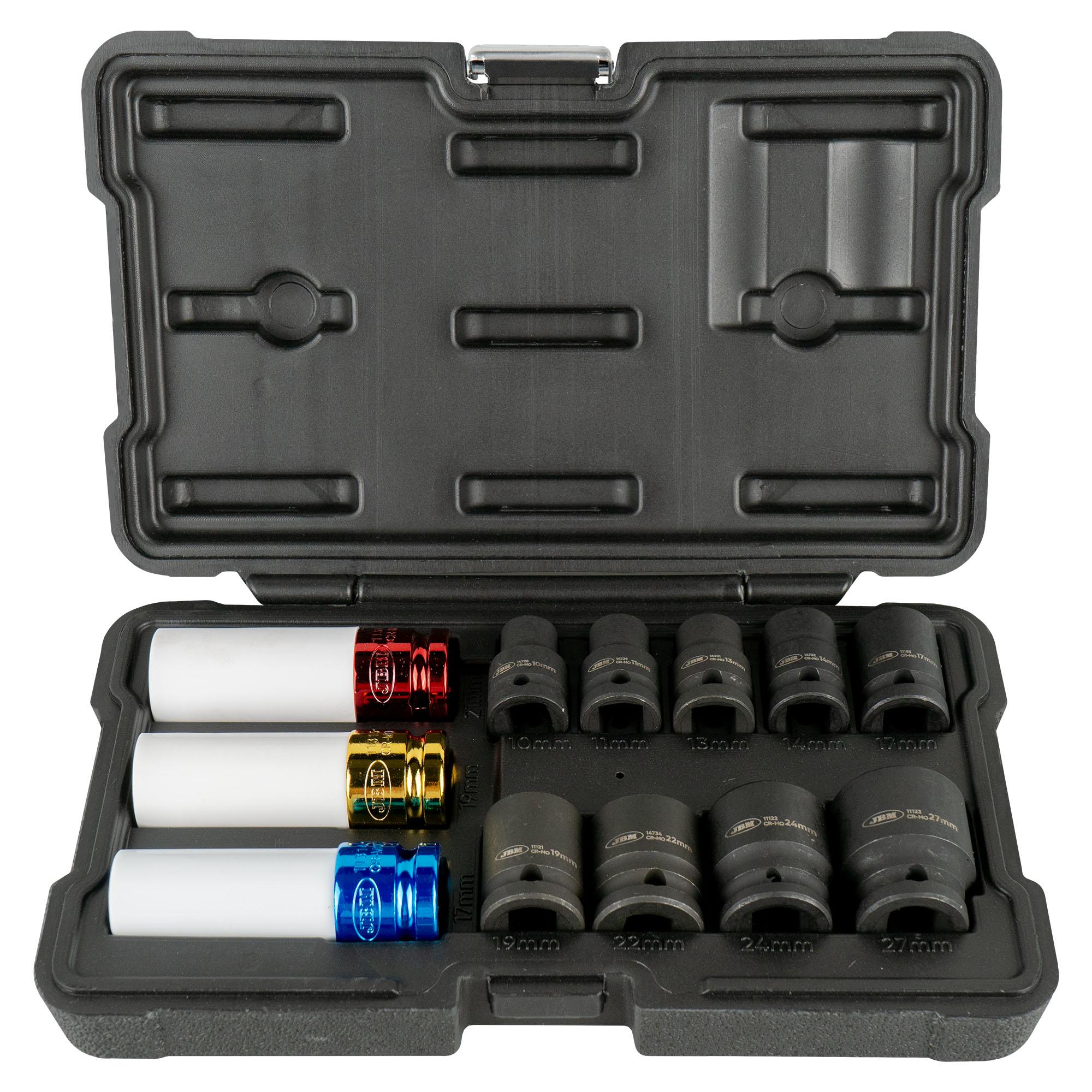 Set de 12 Chei Tubulare de Impact 1/2