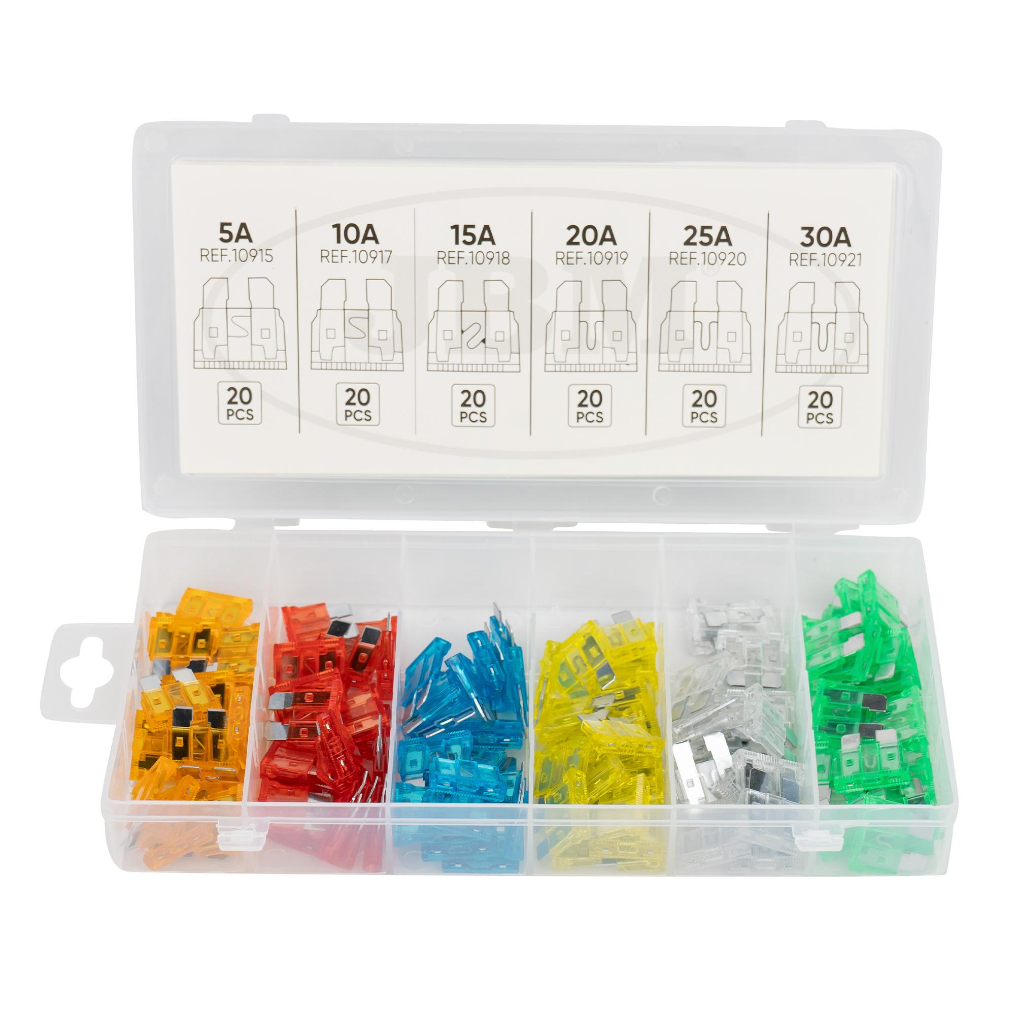 Set de 120 siguranțe auto, model JBM 53356