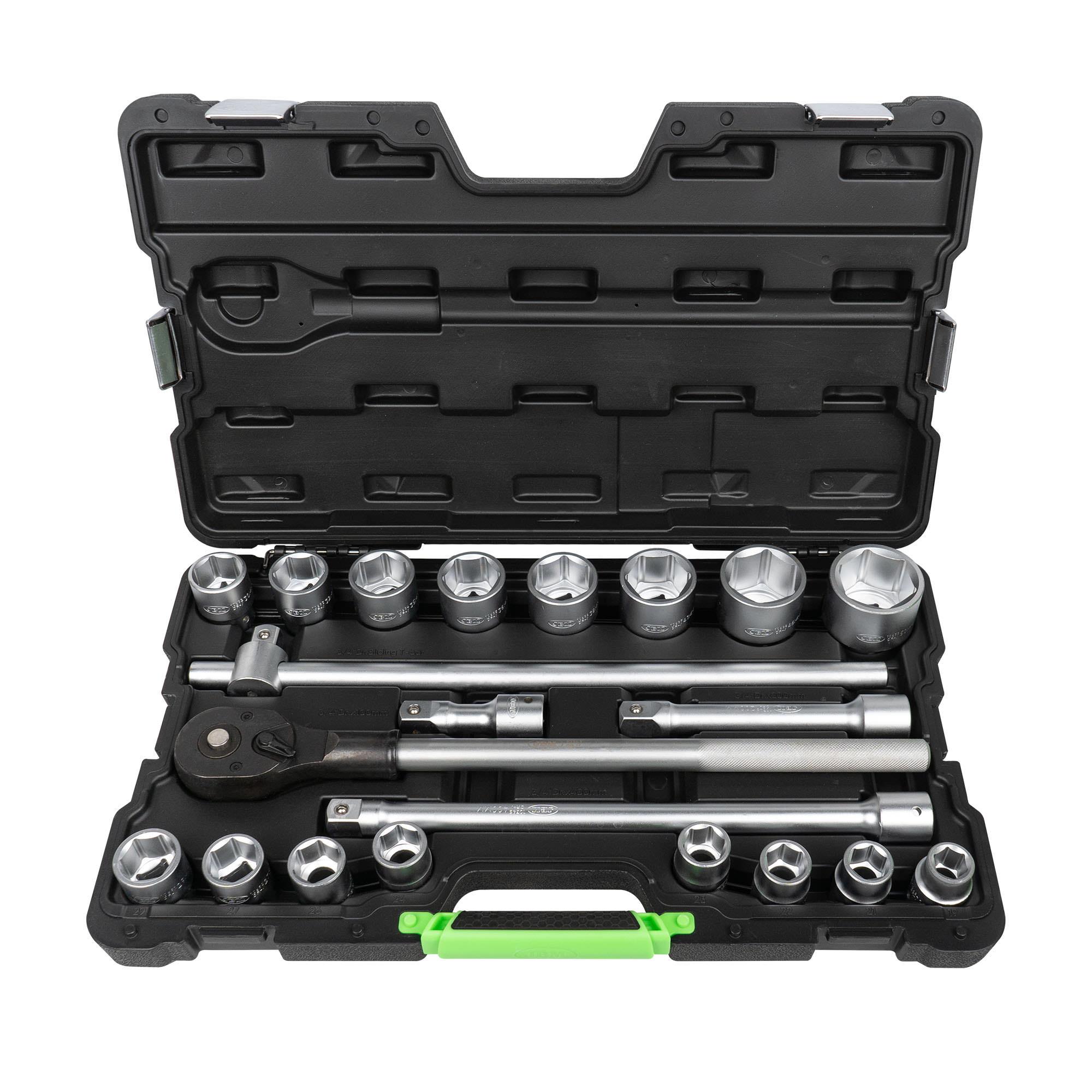 Set de 21 Piese cu Tubulare Hexagonale 3/4