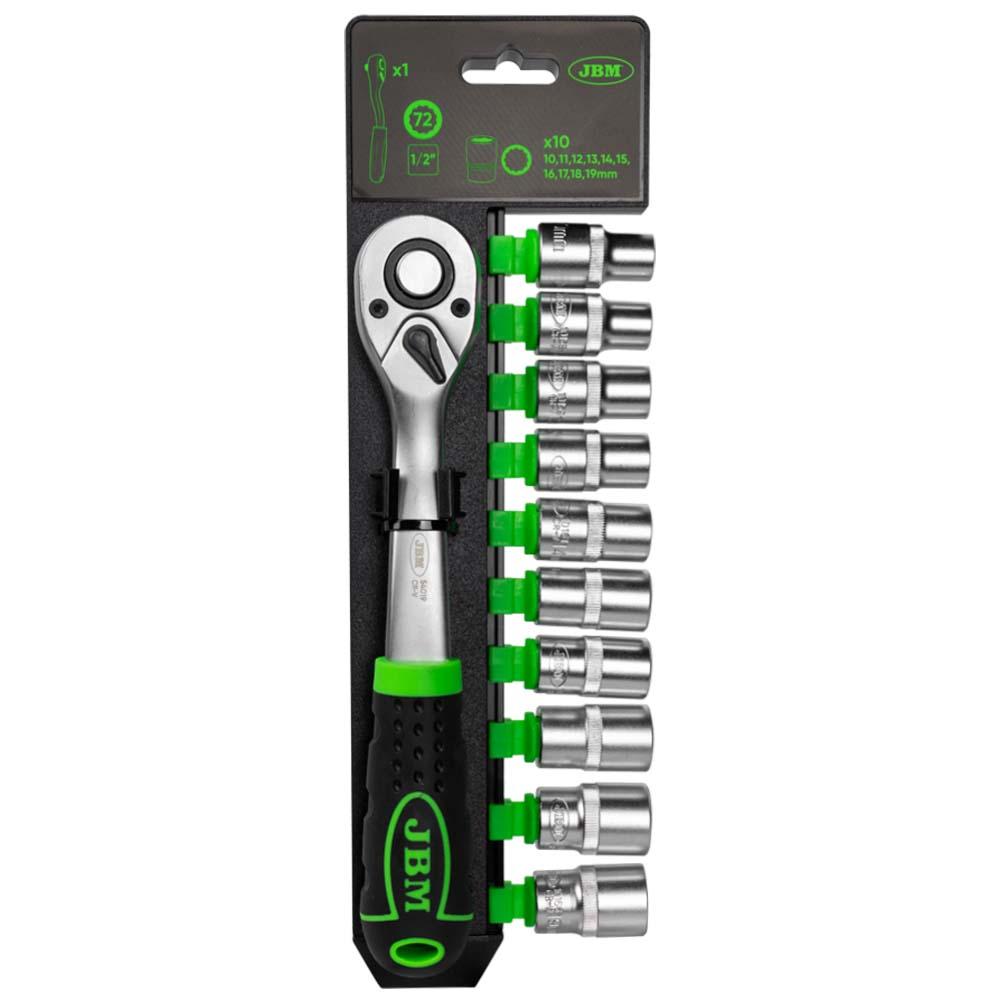 Clichet JBM 54029 cu 72 de dinți, prindere pătrată de 1/2 inch, cap de 12 fețe