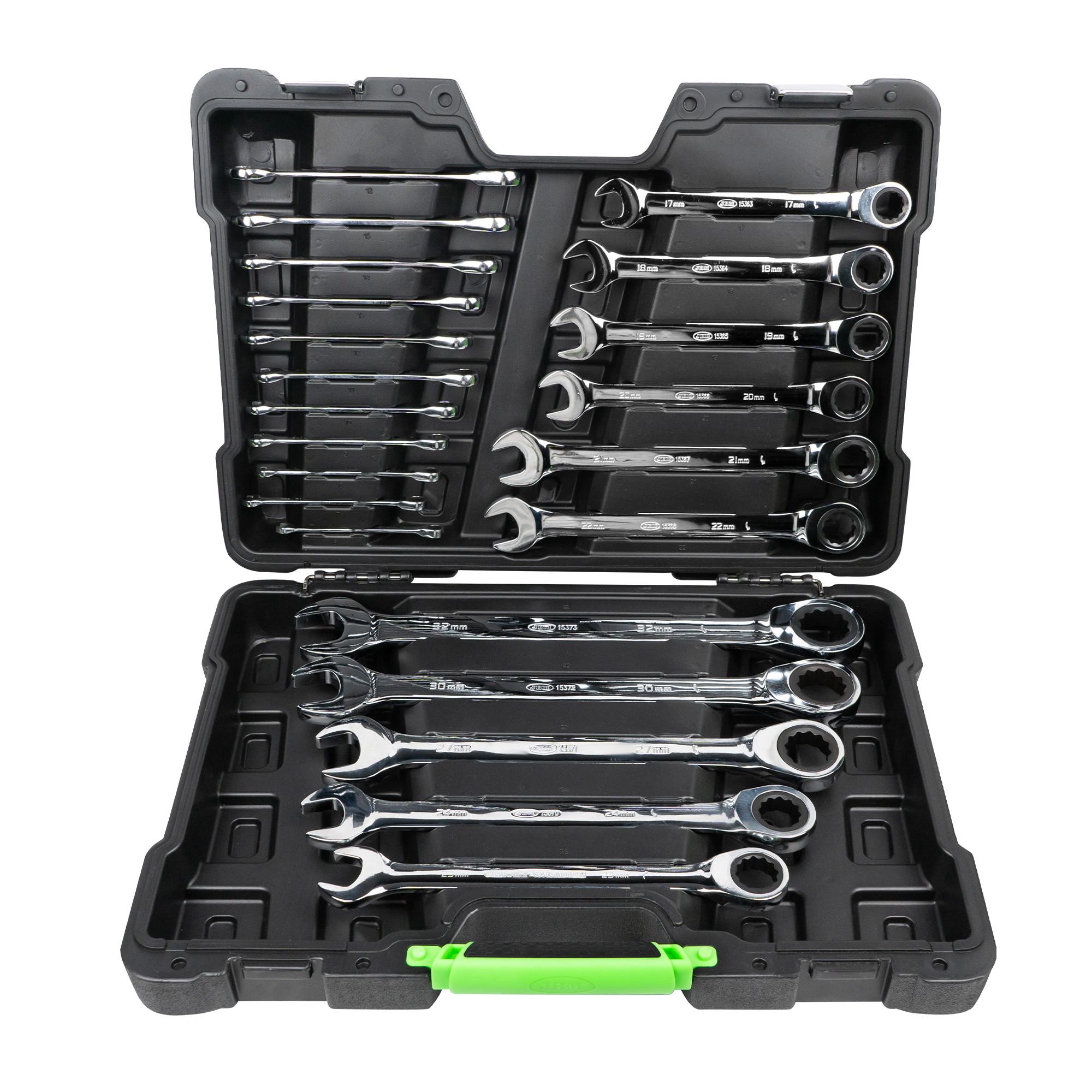 Set de chei combinate cu clichet, dimensiuni 6-32 mm, model JBM 54041