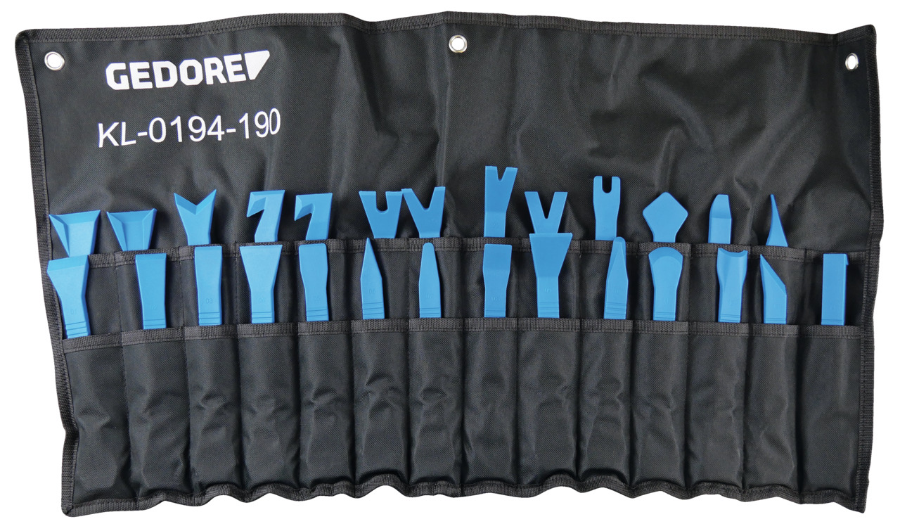 Set leviere și pene de montare din plastic GEDORE KL-0194-190