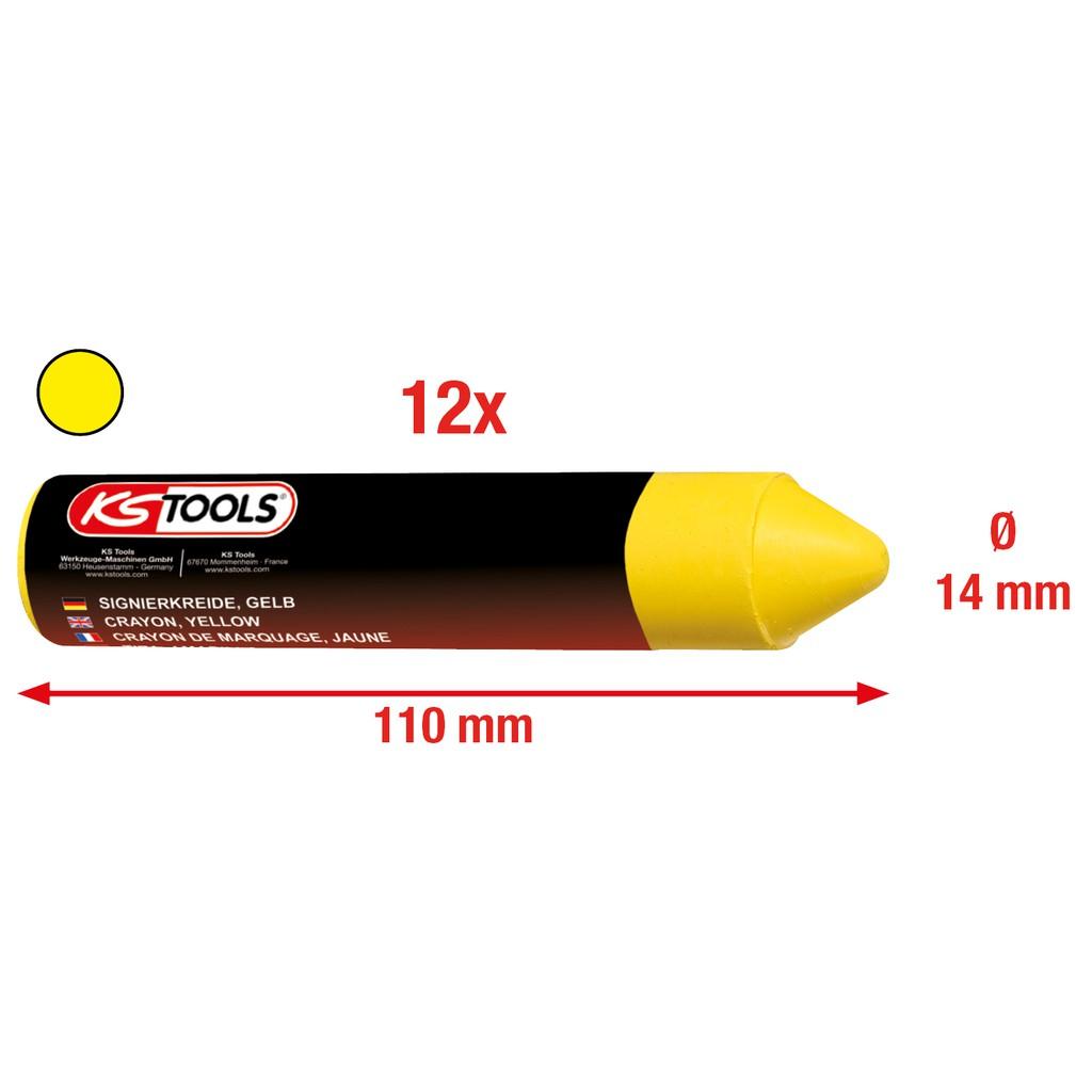 Pachet de 12 crete galbene pentru marcare