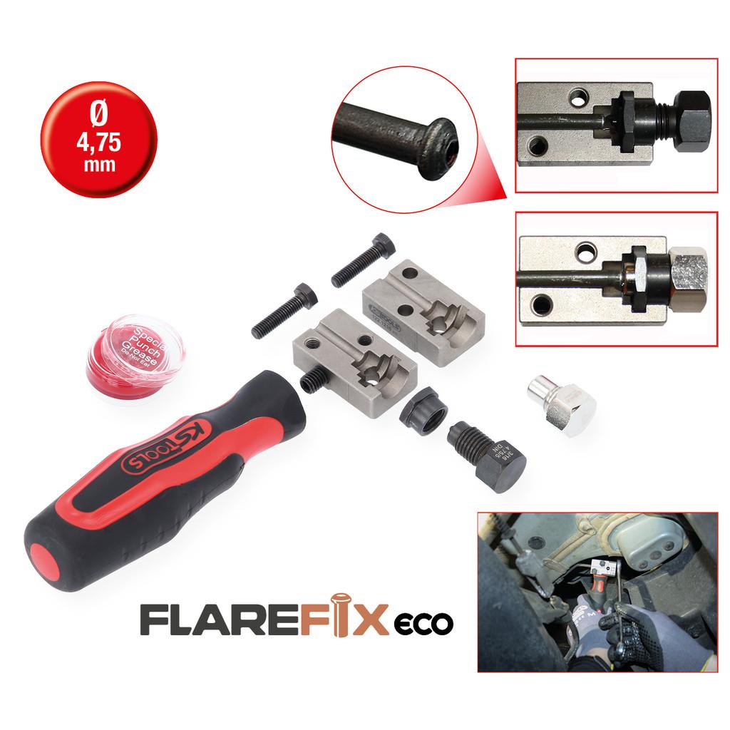 Set universal de scule pentru bordurare conducte de frână FLAREFIXeco 4,75 mm, 4 bucăți