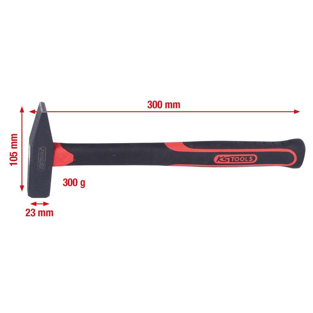 Ciocan de lăcătuș cu coadă din fibră de sticlă, 300 g