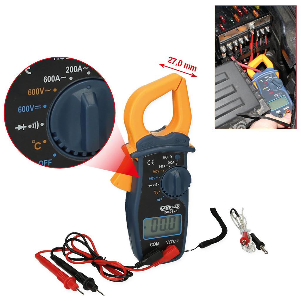 Set de 3 clești ampermetru digitali, 600A