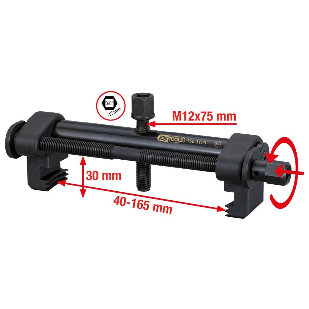 Extractor universal cu caneluri pentru fulii de curele, interval de prindere 40-165 mm