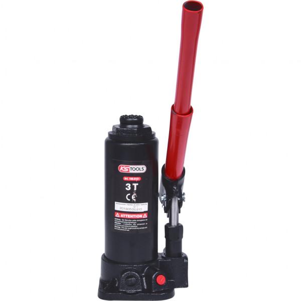 Cric Auto Hidraulic KS TOOLS 160.0351, cu Flanse, Capacitate de Ridicare 3 Tone, Înălțime de Ridicare 194-372 mm