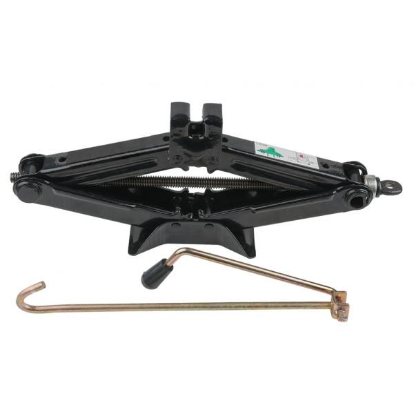 Cric mecanic tip foarfecă KS TOOLS 160.0704, cu manivelă, capacitate 1500 kg, oțel negru
