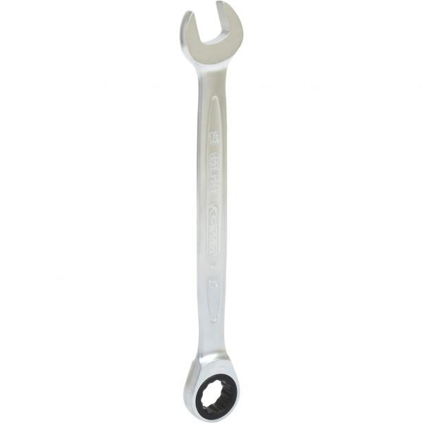 Cheie combinată cu clichet KS TOOLS GearPlus, deschidere de 13 mm, lungime de 178 mm, oțel crom-vanadiu, model 503.4213