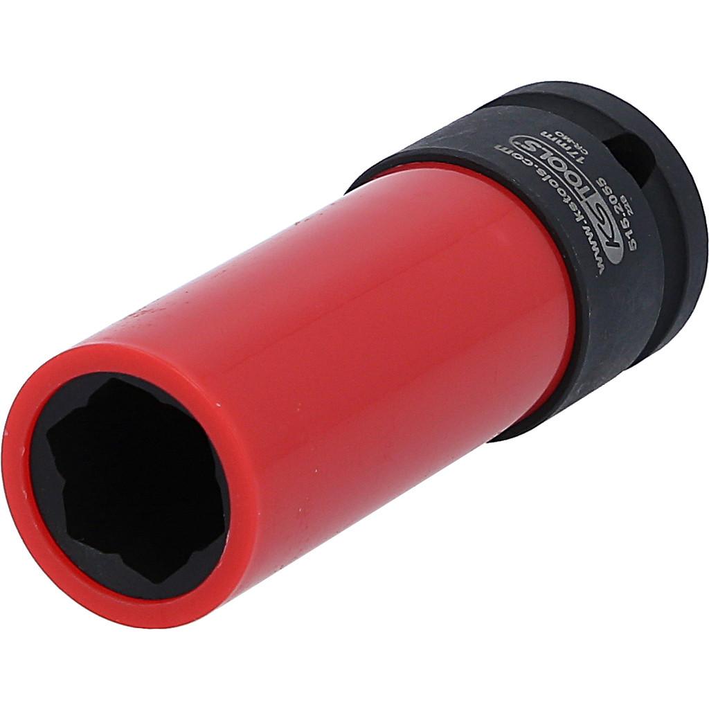Cheie cu clichet de forță, profil special pentru jante din aluminiu Mercedes, lungime 17 mm
