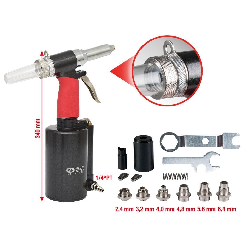 Pistol pneumatic pentru nituri oarbe, dimensiuni 2,4 - 6,4 mm
