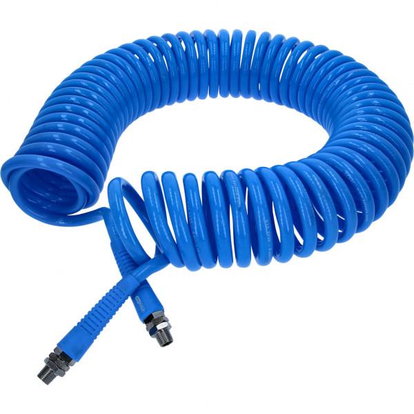 Furtun Spiralat pentru Aer Comprimat KS TOOLS, 8 mm, 15 m, Cuplaj 1/4