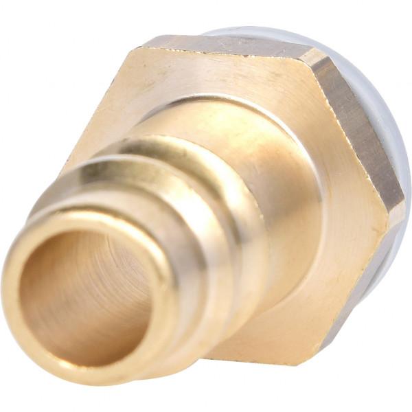 Niplu din alamă cu filet exterior KS TOOLS 515.3489, cuplaj G1/4 inch, dimensiune cheie 17 mm