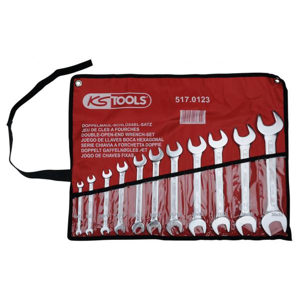 Set de 11 Chei Fixe Duble KS TOOLS 517.0123, Dimensiuni 6-32 mm, Oțel Crom-Vanadiu