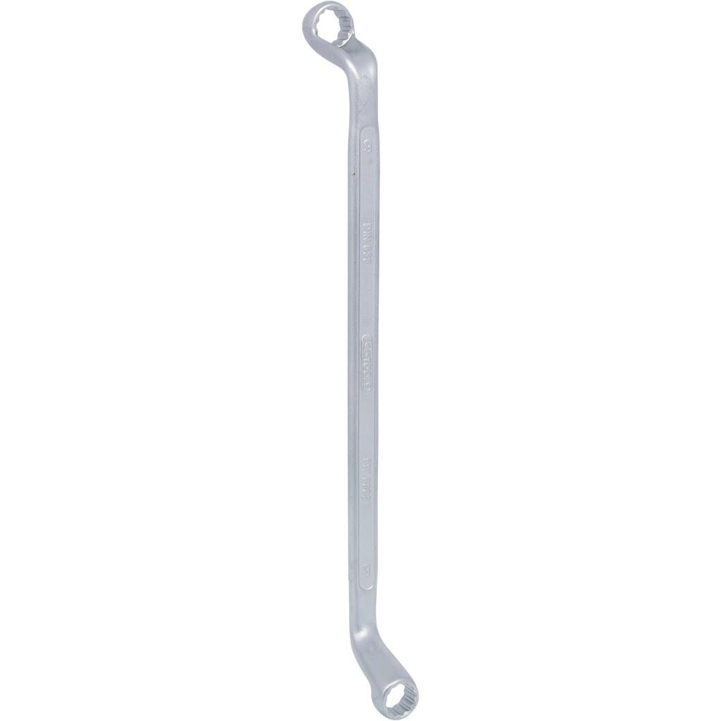 Cheie inelară dublă cotită, dimensiuni 8x9 mm