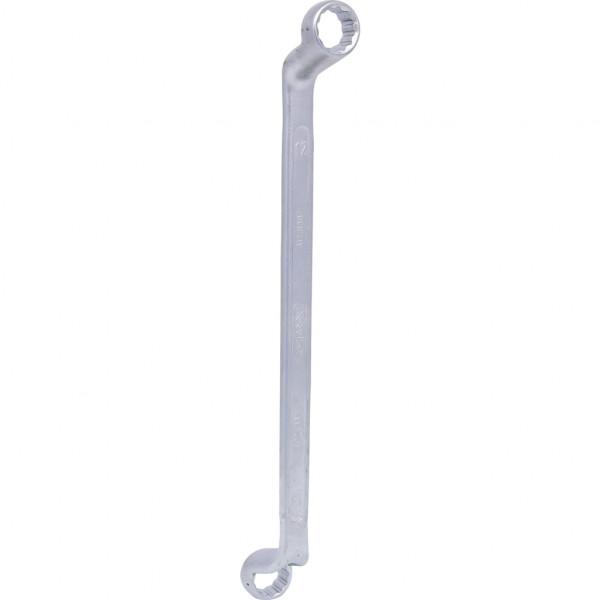 Cheie în formă de inel dublu, cotită, KS TOOLS 517.0807, mărimi 12x13 mm, lungime 215 mm, oțel crom-vanadiu