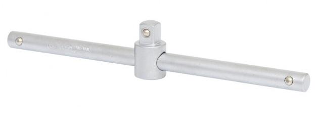 Mâner T pentru chei KS TOOLS 911.1204, antrenor pătrat culisant 1/2 inch, lungime 250 mm, oțel crom-vanadiu