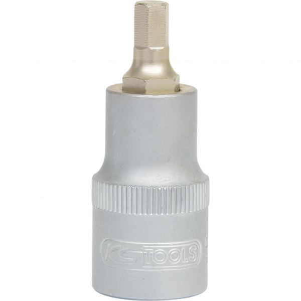 Cheie tubulară KS TOOLS 911.1319, pătrat de antrenare 1/2 inch, deschidere 19 mm, lungime 55 mm, oțel crom-vanadiu