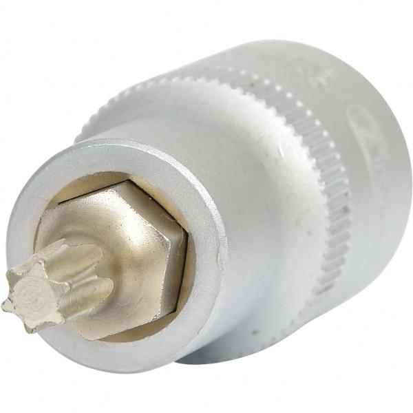 Cap cheie tubulară KS TOOLS 911.1364, pătrat 1/2 inch, profil Torx T30, lungime 55 mm, oțel crom-vanadiu