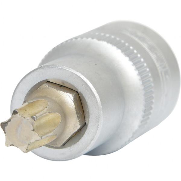 Cap cheie tubulară torx T45 KS TOOLS 911.1366, antrenor pătrat 1/2 inch, lungime 55 mm, oțel crom vanadiu