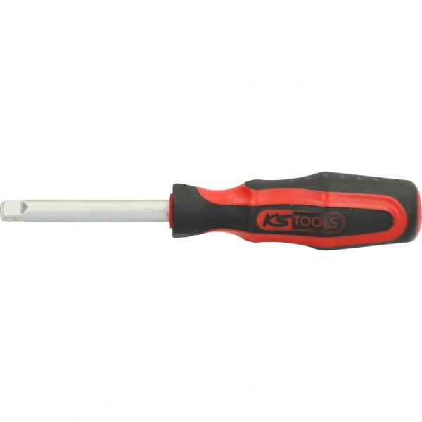 Șurubelniță KS TOOLS ChromePlus 911.1434, pătrat de antrenare 1/4 inch, lungime 150 mm, tijă din crom-vanadiu, mâner din cauciuc