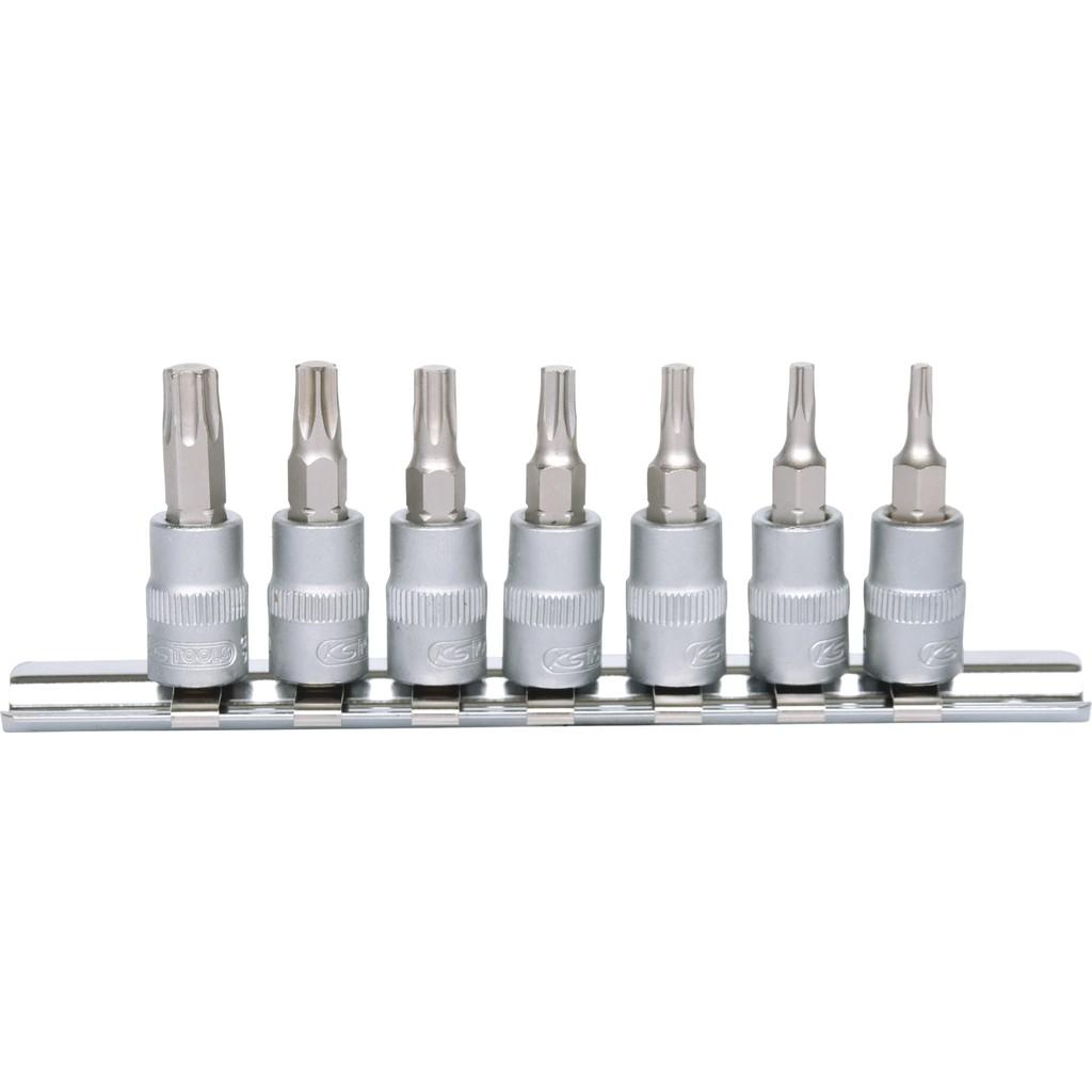 Set de capete de clichet Torx cu biți de 1/4