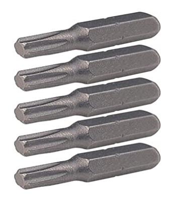 Set de 5 biți pentru înșurubare KS TOOLS 911.2328, profil Torx T30, lungime 25 mm, din oțel pentru scule
