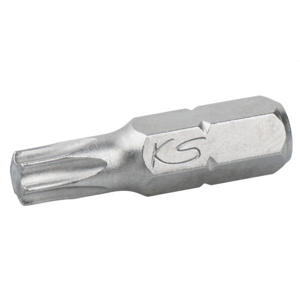 Bit pentru înșurubare KS TOOLS KS911.3355, prindere hexagonală 1/4 inch, profil Torx T3, lungime 25 mm, oțel pentru scule