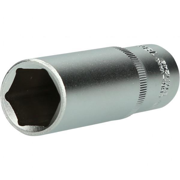 Cheie tubulară KS TOOLS 917.1248, cu antrenor pătrat de 1/2 inch, deschidere de 18 mm, lungime de 76 mm, oțel crom-vanadiu