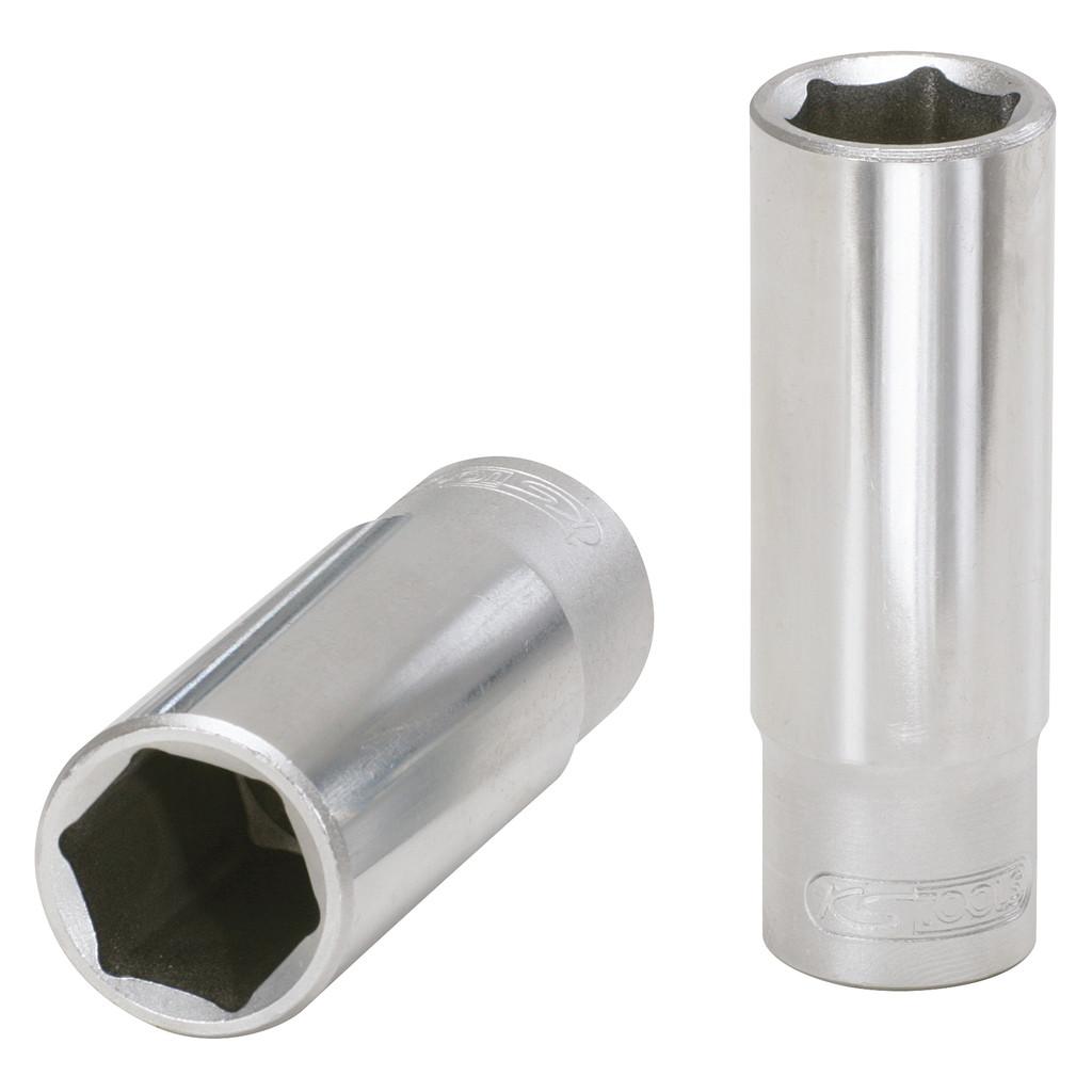 Cap de cheie tubulară hexagonală de 10 mm, lung, pentru clichet de 3/8