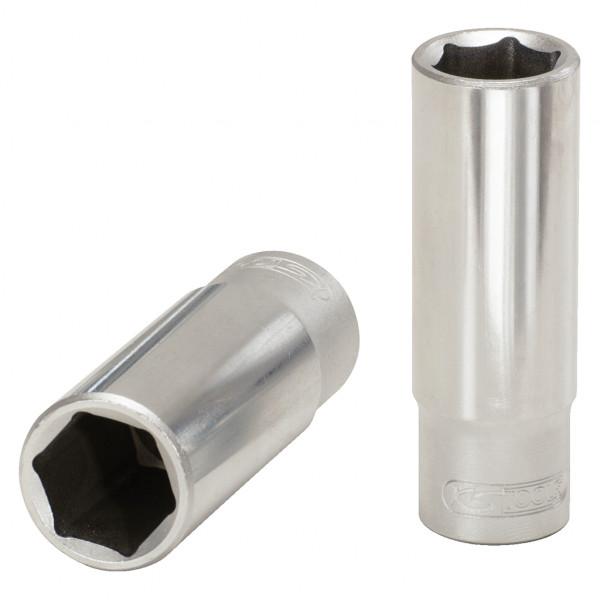 Cheie tubulară KS TOOLS 917.3833, pătrat de antrenare 3/8 inch, deschidere 13 mm, lungime 63 mm, oțel crom-vanadiu