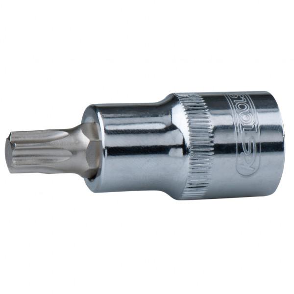 Cheie tubulară KS TOOLS ChromePlus 918.1624, profil Torx T27, antrenare pătrată 1/2 inch, lungime 55 mm, oțel crom-vanadiu