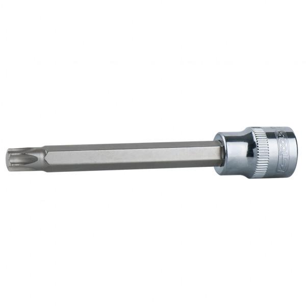 Cheie tubulară KS TOOLS ChromePlus 918.1648, profil Torx T50, lungime 110 mm, oțel crom-vanadiu, antrenor pătrat de 1/2 inch