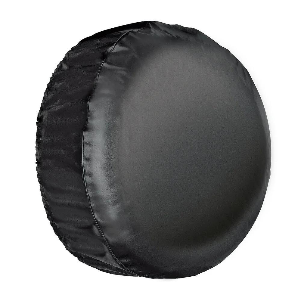 Husă impermeabilă pentru roată de rezervă, imitație piele, mărimea S, negru - LAMPA LAM15935
