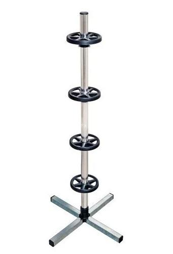 Suport de depozitare pentru roți LAMPA PP-2, model LAM15956, pentru anvelope cu dimensiunea maximă de 225 mm, structură din oțel tubular