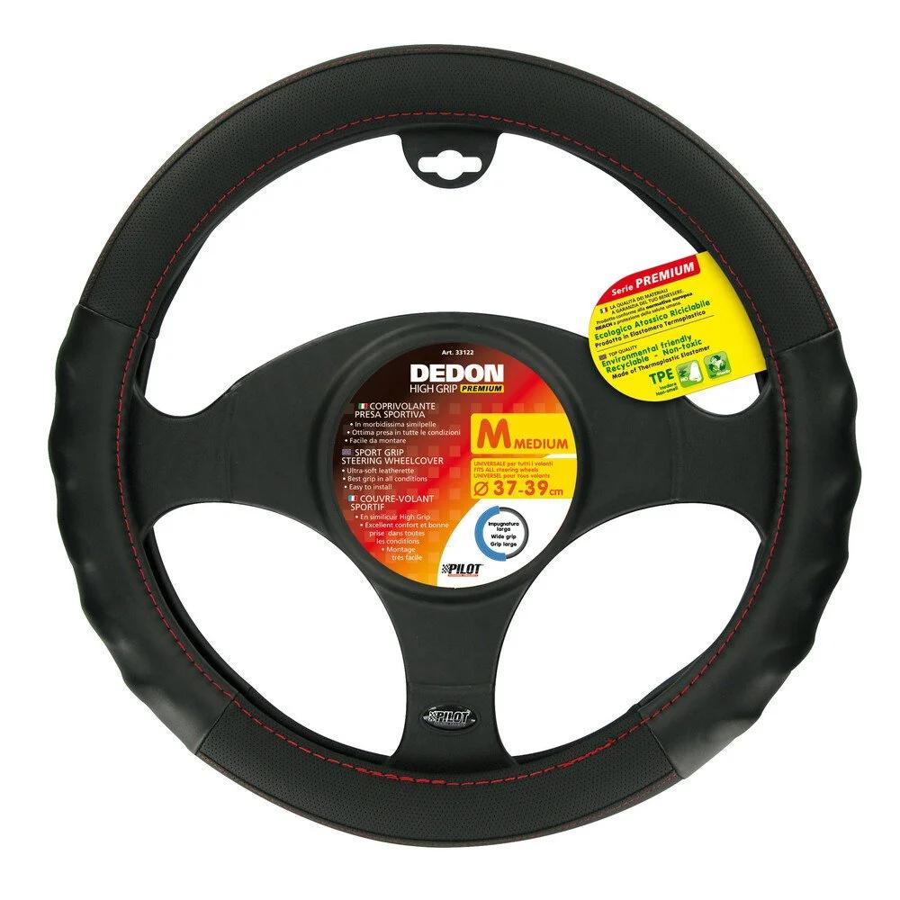 Husă pentru volan LAMPA Dedon Premium, material ecologic ultra-moale, mărime M (37-39 cm), cod LAM33122