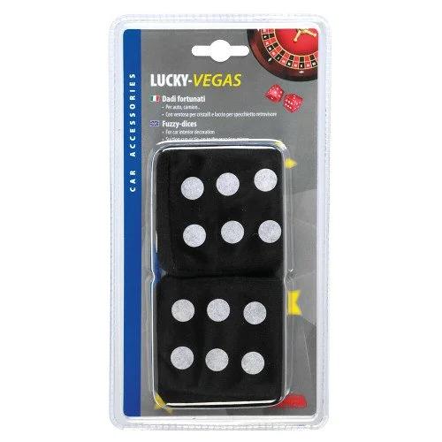 Set de zaruri ornamentale pentru parbriz LAMPA Lucky Vegas LAM37651, cu ventuză de prindere