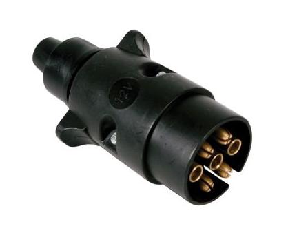 Fișă priză remorcă LAMPA LAM38981, 7 poli, plastic, montare cu șurub