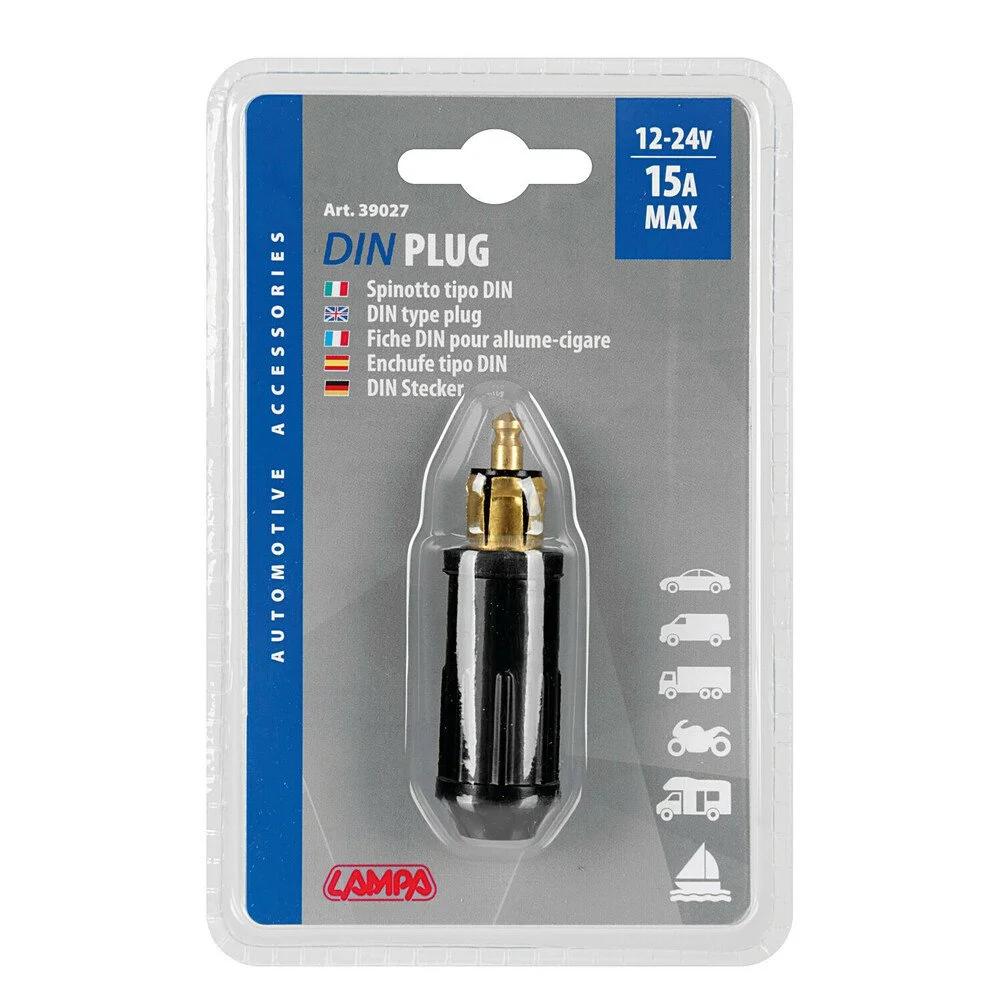 Brichetă Auto LAMPA LAM39027, 12/24V, 15A, Culoare Neagră