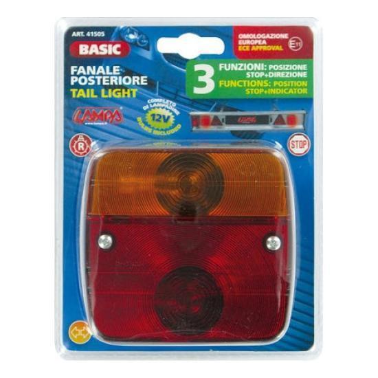Lumină de semnalizare spate LAMPA Basic LAM41505, 12V, cu 3 funcții