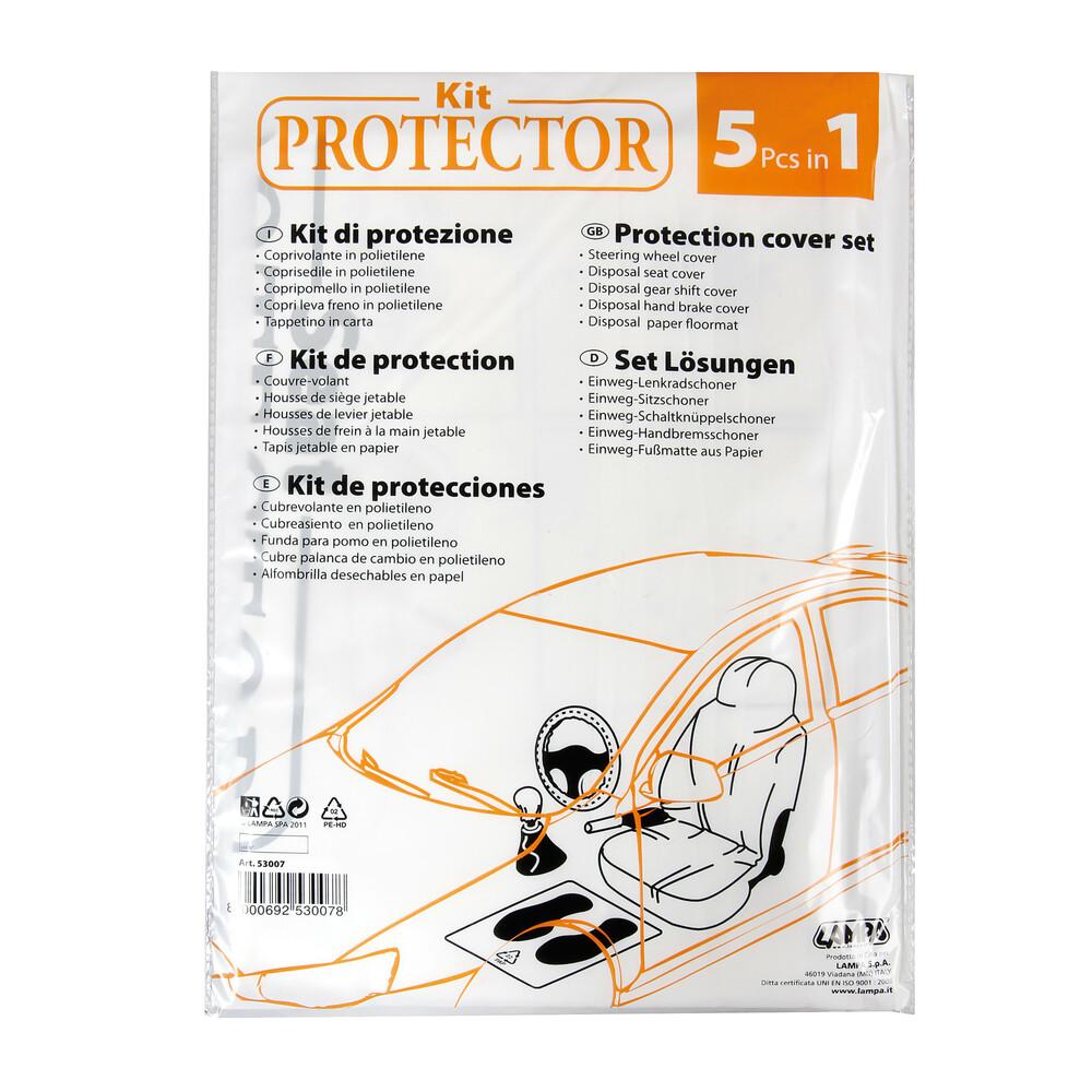 Set de Protecție Interior Auto 5 în 1 LAMPA LAM53007, din Plastic, Ideal pentru Service Auto