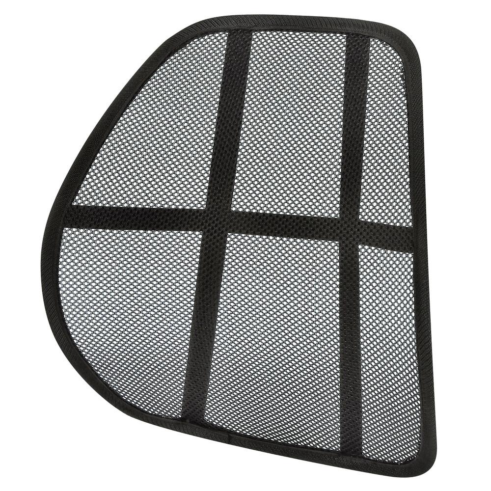 Suport lombar negru pentru scaun auto LAMPA RELAX LAM54387, cu orificii pentru ventilație