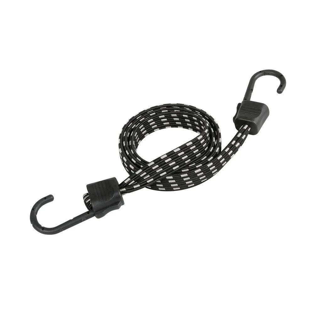 Coardă elastică cu cârlig, LAMPA LAM60203, lățime 4mm, lungime 100cm, cârlige din oțel