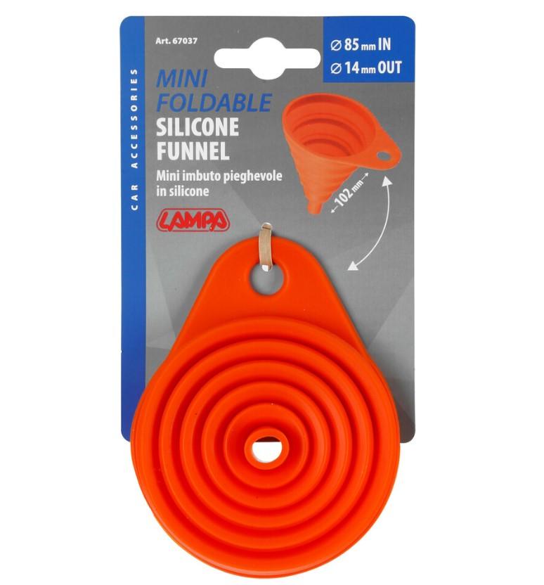 Pâlnie Pliabilă din Silicon LAMPA LAM67037, Diametru Maxim 85 mm, Diametru Minim 14 mm